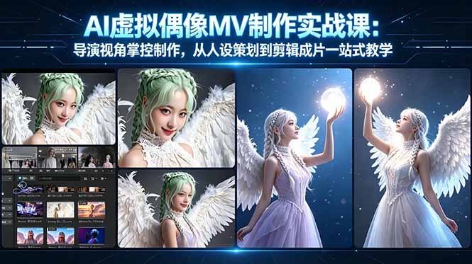 AI虚拟偶像MV制作实战教学：导演视角掌控制作，从人设策划到剪辑成片一站式教学-佳梦网创 - 网创副业项目资源站