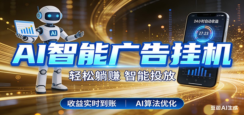 智能广告挂机新时代，利用碎片化时间实现稳定被动收益，AI帮你持续盈利 - 佳梦网创 - 网创副业项目资源站-佳梦网创 - 网创副业项目资源站