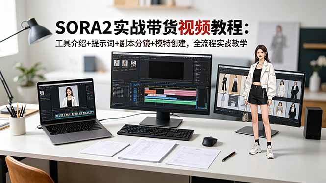 (18718期)SORA2实战带货视频教程:工具介绍+提示词+剧本分镜+模特创建,全流程实战教学 (18718期)SORA2实战带货视频教程:工具介绍+提示词+剧本分镜+模特创建,全流程实战教学