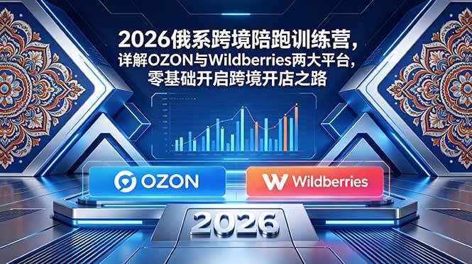 （18846期）2026俄系跨境陪跑训练营，详解OZON与Wildberries两大平台，零基础开启跨境开店之路 - 佳梦网创 - 网创副业项目资源站-佳梦网创 - 网创副业项目资源站