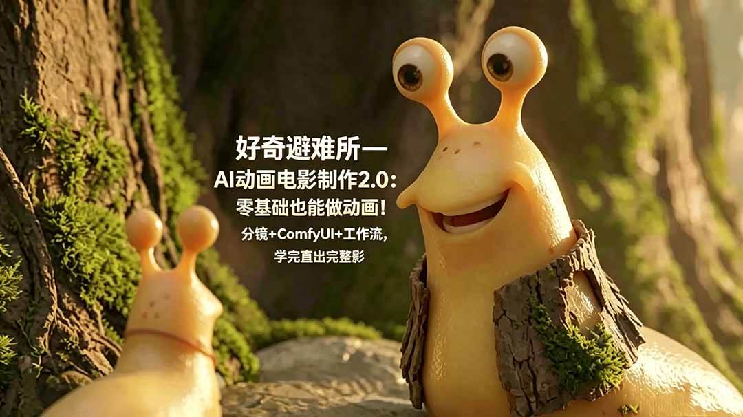 （18924期）好奇避难所—AI动画电影制作2.0：零基础也能做动画！分镜+ComfyUI+工作流，学完直出完整影片 - 佳梦网创 - 网创副业项目资源站-佳梦网创 - 网创副业项目资源站