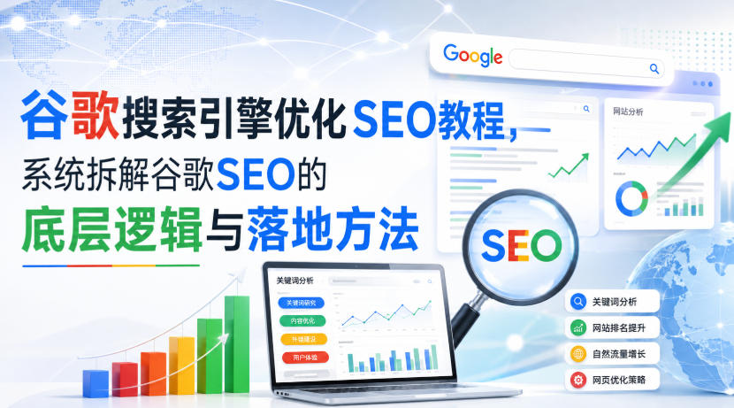 小白新君SEO·谷歌搜索引擎优化SEO教程，系统拆解谷歌SEO的底层逻辑与落地方法（部分更新2026）-佳梦网创 - 网创副业项目资源站