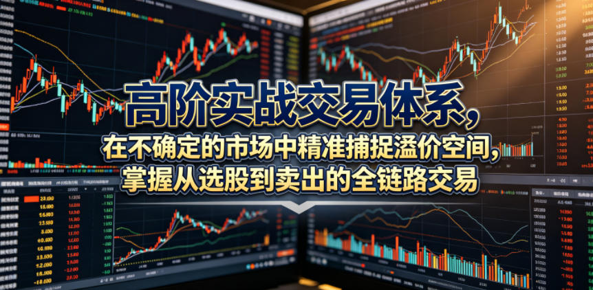 高阶实战交易体系，在不确定的市场中精准捕捉溢价空间，掌握从选股到卖出的全链路交易心法（更新6月） - 佳梦网创 - 网创副业项目资源站-佳梦网创 - 网创副业项目资源站
