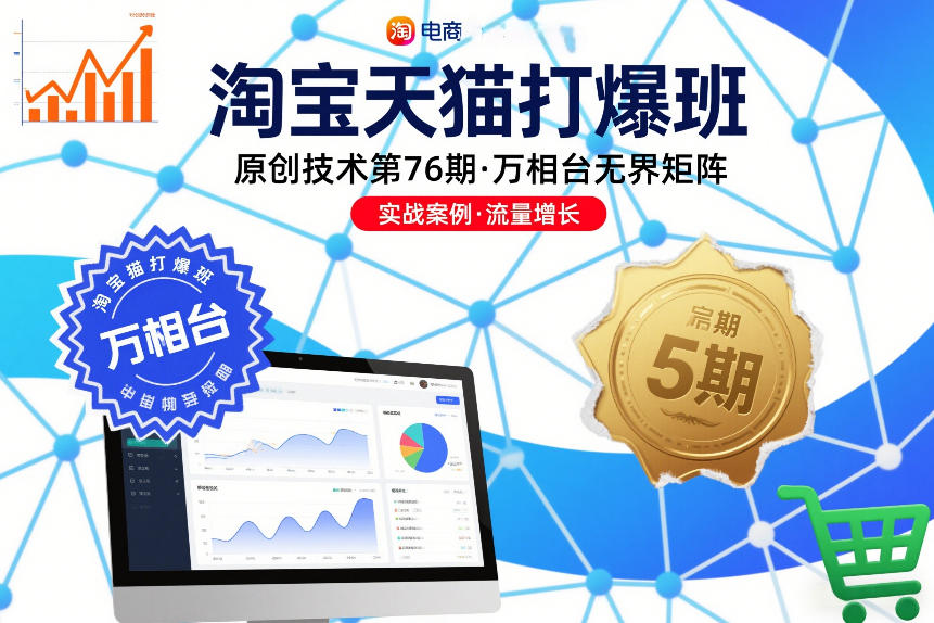 淘宝天猫打爆班原创技术第76期，万相台无界矩阵 - 佳梦网创 - 网创副业项目资源站-佳梦网创 - 网创副业项目资源站