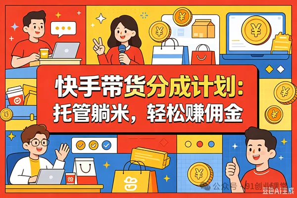 7月最新项目——快手带货分成计划:托管躺米,轻松赚佣金,社裙兔费橡木 7月最新项目——快手带货分成计划:托管躺米,轻松赚佣金,社裙兔费橡木