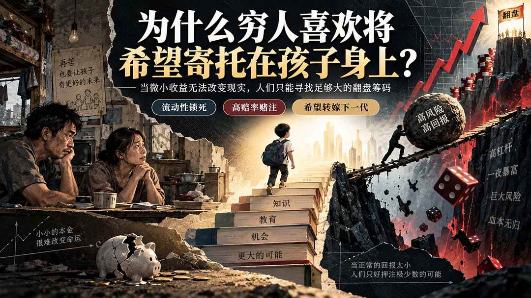 （20318期）社群精品文章：为什么穷人喜欢将希望寄托在孩子身上？-佳梦网创 - 网创副业项目资源站