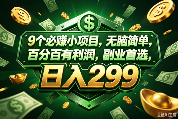 (18712期)9个必赚的小项目,百分百赚,无脑简单,副业首选,日入199+ (18712期)9个必赚的小项目,百分百赚,无脑简单,副业首选,日入199+