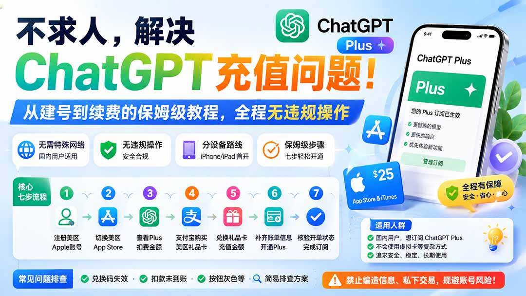(19898期)不求人,解决ChatGPT充值问题!从建号到续费的保姆级教程,全程无违规操作-佳梦网创 - 网创副业项目资源站