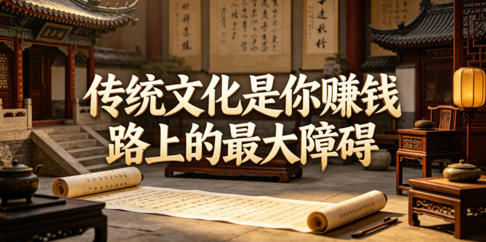 付费文章:传统文化是你賺钱路上的最大障碍-佳梦网创 - 网创副业项目资源站