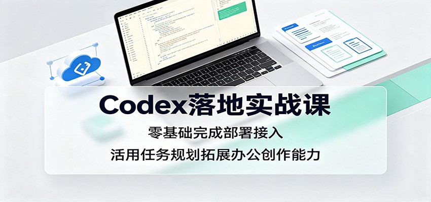 Codex落地实战课：零基础完成部署接入，活用任务规划拓展办公创作能力 - 佳梦网创 - 网创副业项目资源站-佳梦网创 - 网创副业项目资源站