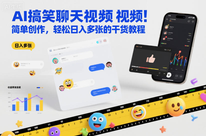 AI搞笑聊天视频，简单创作，轻松日入多张的干货教程 - 佳梦网创 - 网创副业项目资源站-佳梦网创 - 网创副业项目资源站