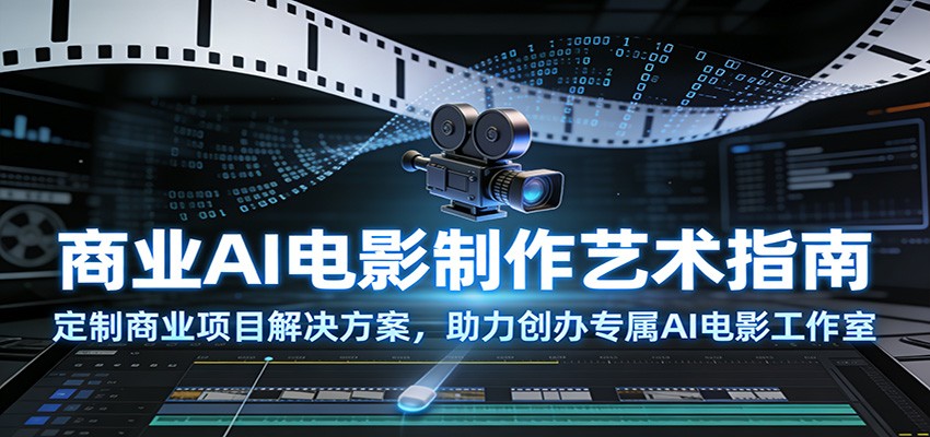 商业AI电影制作艺术指南：定制商业项目解决方案，助力创办专属AI电影工作室 - 佳梦网创 - 网创副业项目资源站-佳梦网创 - 网创副业项目资源站
