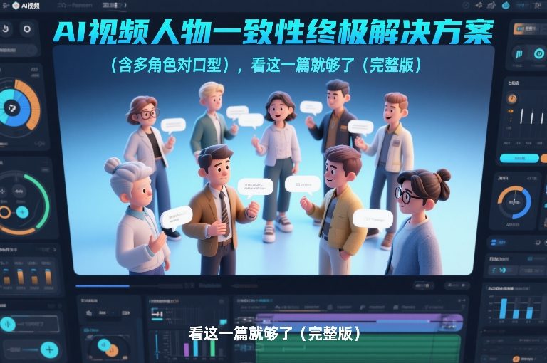 AI视频人物一致性终极解决方案(含多角色对口型),看这一篇就够了(完整版)-佳梦网创 - 网创副业项目资源站