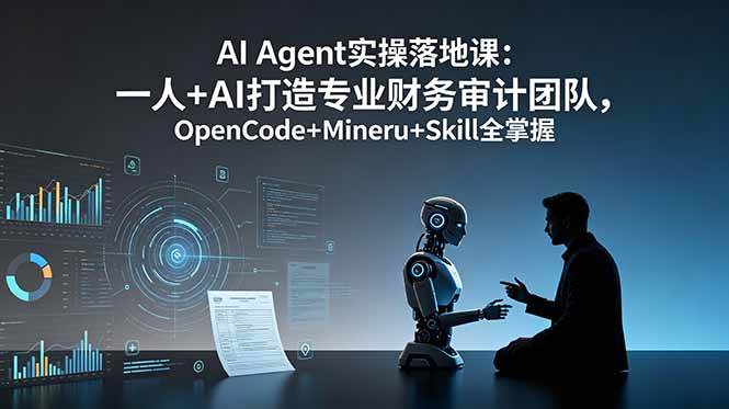 (19037期)AI Agent实操落地课:一人+AI打造专业财务审计团队,OpenCode+Mineru+Skill全掌握 (19037期)AI Agent实操落地课:一人+AI打造专业财务审计团队,OpenCode+Mineru+Skill全掌握