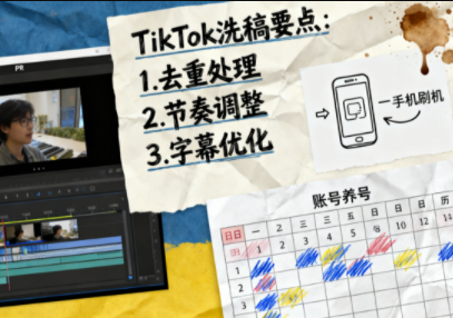 TikTok洗稿剪辑全流程课 - 佳梦网创 - 网创副业项目资源站-佳梦网创 - 网创副业项目资源站
