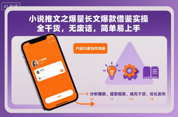 小说推文之爆量长文爆款借鉴实操，全干货，无废话，简单易上手 - 佳梦网创 - 网创副业项目资源站-佳梦网创 - 网创副业项目资源站