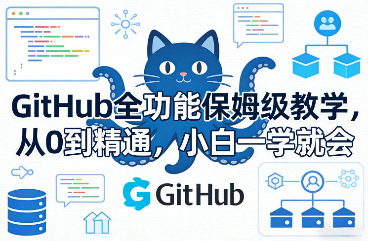 GitHub全功能保姆级教学，从0到精通，小白一学就会 - 佳梦网创 - 网创副业项目资源站-佳梦网创 - 网创副业项目资源站