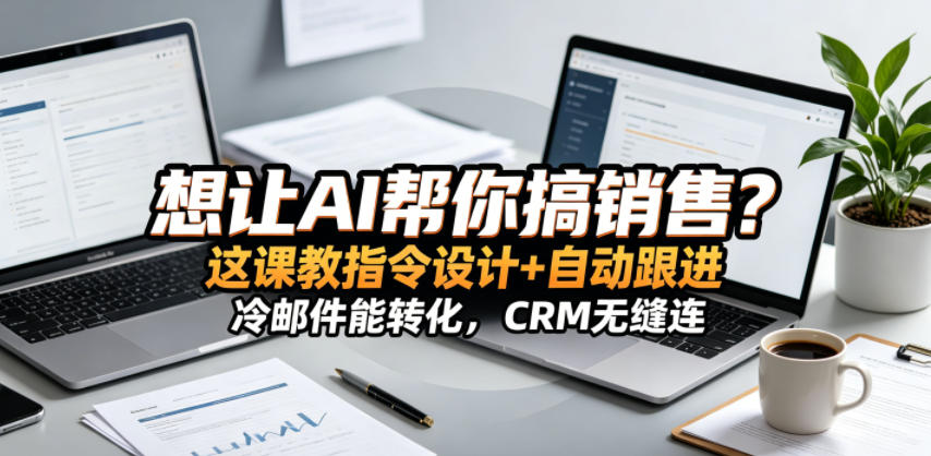 想让AI帮你搞销售?这课教指令设计+自动跟进,冷邮件能转化,CRM无缝连!【原创双语字幕】 想让AI帮你搞销售?这课教指令设计+自动跟进,冷邮件能转化,CRM无缝连!【原创双语字幕】