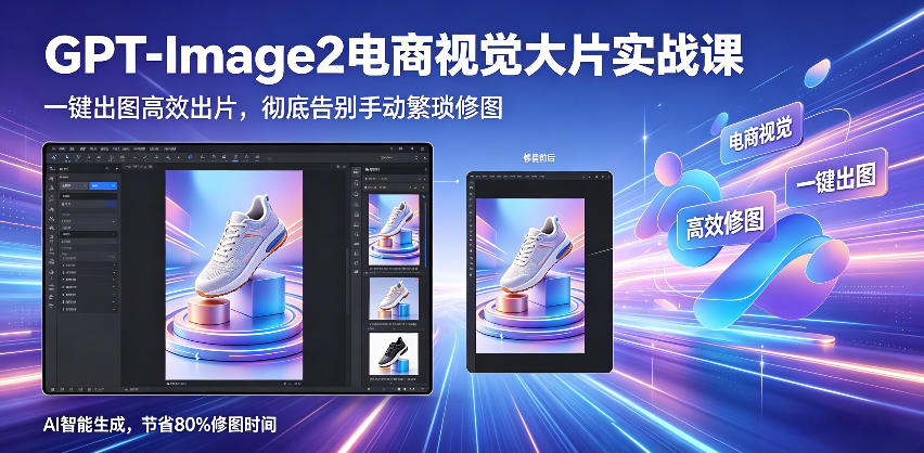 GPT-Image2电商视觉大片实战课，一键出图高效出片，彻底告别手动繁琐修图（更新） - 佳梦网创 - 网创副业项目资源站-佳梦网创 - 网创副业项目资源站