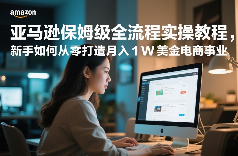 亚马逊保姆级全流程实操教程，新手如何从零打造月入1W美金电商事业 - 佳梦网创 - 网创副业项目资源站-佳梦网创 - 网创副业项目资源站