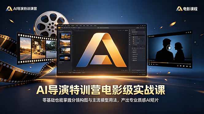 (18804期)AI导演特训营电影级实战课,零基础也能掌握分镜构图与主流模型用法,产出专业质感AI短片 (18804期)AI导演特训营电影级实战课,零基础也能掌握分镜构图与主流模型用法,产出专业质感AI短片