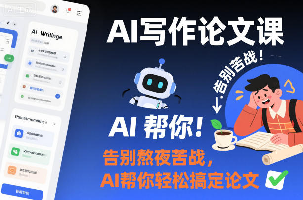 AI写作论文课，告别熬夜苦战，AI帮你轻松搞定论文 - 佳梦网创 - 网创副业项目资源站-佳梦网创 - 网创副业项目资源站