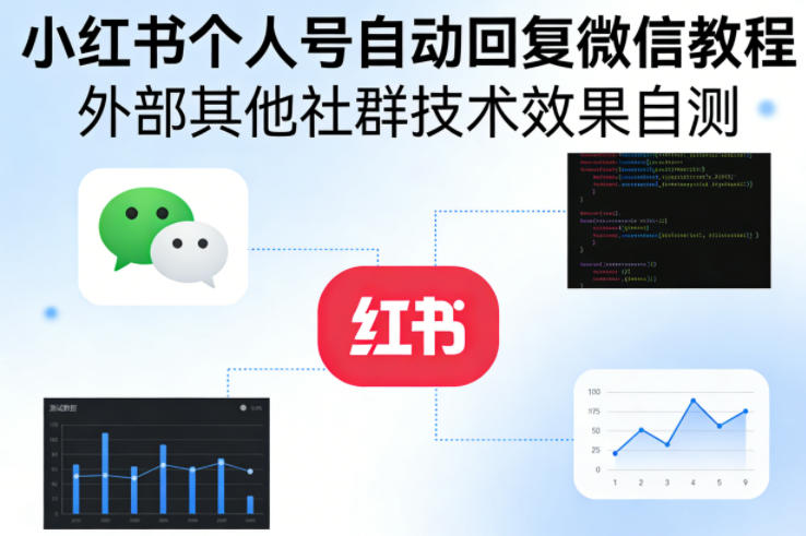 小红书个人号自动回复微信教程，外部其他社群技术，效果自测 - 佳梦网创 - 网创副业项目资源站-佳梦网创 - 网创副业项目资源站