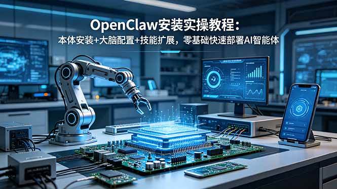 （18982期）OpenClaw安装实操教程：本体安装+大脑配置+技能扩展，零基础快速部署AI智能体 - 佳梦网创 - 网创副业项目资源站-佳梦网创 - 网创副业项目资源站