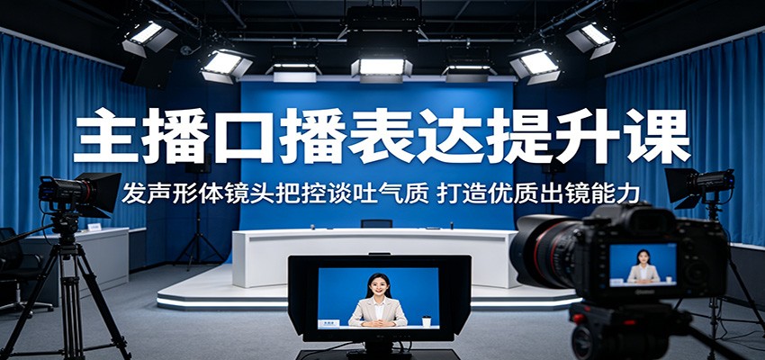 主播口播表达提升课：发声形体镜头把控谈吐气质，打造优质出镜能力 - 佳梦网创 - 网创副业项目资源站-佳梦网创 - 网创副业项目资源站