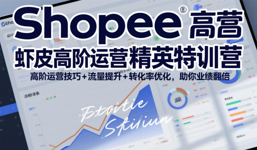 Shopee虾皮高阶运营精英特训营，高阶运营技巧+流量提升+转化率优化，助你业绩翻倍 - 佳梦网创 - 网创副业项目资源站-佳梦网创 - 网创副业项目资源站