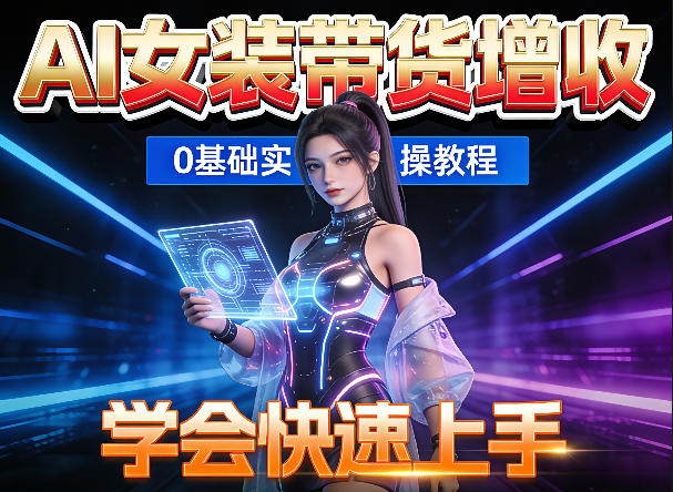 AI女装图文带货增收，零成本免费工具助力，轻松学会快速上手 - 佳梦网创 - 网创副业项目资源站-佳梦网创 - 网创副业项目资源站