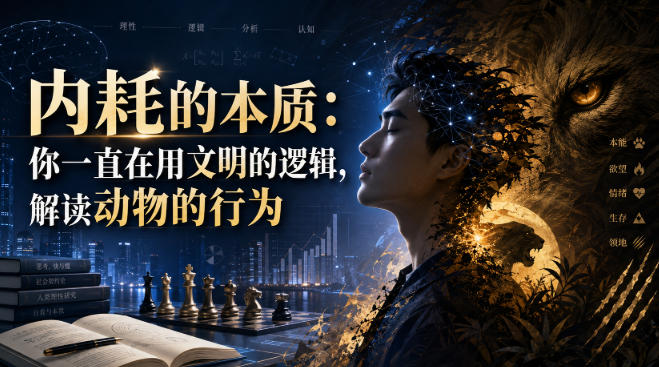 付费文章:内耗的本质:你一直在用文明的逻辑,解读动物的行为-佳梦网创 - 网创副业项目资源站