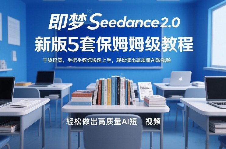 即梦Seedance2.0新版5套保姆级教程，干货拉满，手把手教你快速上手，轻松做出高质量AI短视频-佳梦网创 - 网创副业项目资源站