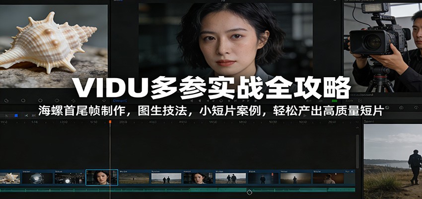 VIDU多参实战全攻略：海螺首尾帧制作，图生技法，小短片案例，轻松产出高质量短片 - 佳梦网创 - 网创副业项目资源站-佳梦网创 - 网创副业项目资源站
