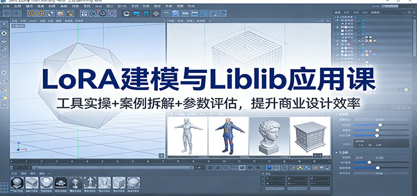LoRA建模与Liblib应用课：工具实操+案例拆解+参数评估，提升商业设计效率 - 佳梦网创 - 网创副业项目资源站-佳梦网创 - 网创副业项目资源站