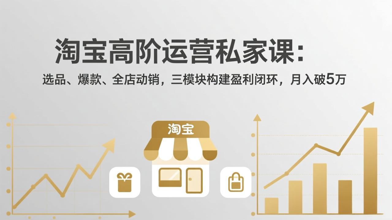 淘宝高阶运营私家课(更新26年4月 - 佳梦网创 - 网创副业项目资源站-佳梦网创 - 网创副业项目资源站