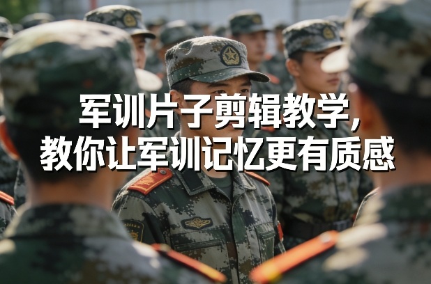 军训片子剪辑教学，教你让军训记忆更有质感-佳梦网创 - 网创副业项目资源站