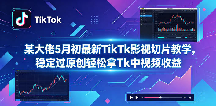某大佬5月初最新TikTk影视切片教学,稳定过原创轻松拿Tk中视频收益 某大佬5月初最新TikTk影视切片教学,稳定过原创轻松拿Tk中视频收益