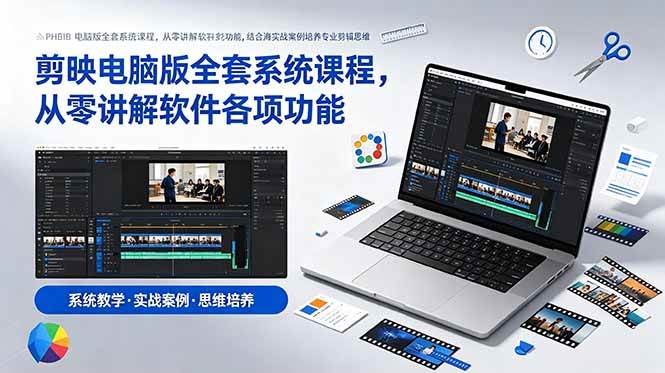 (18926期)剪映电脑版全套系统课程,从零讲解软件各项功能,结合海量实战案例培养专业剪辑思维 (18926期)剪映电脑版全套系统课程,从零讲解软件各项功能,结合海量实战案例培养专业剪辑思维