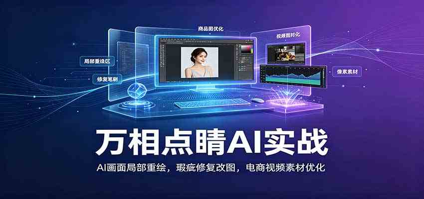 万相点睛AI实战:AI画面局部重绘,瑕疵修复改图,电商视频素材优化-佳梦网创 - 网创副业项目资源站
