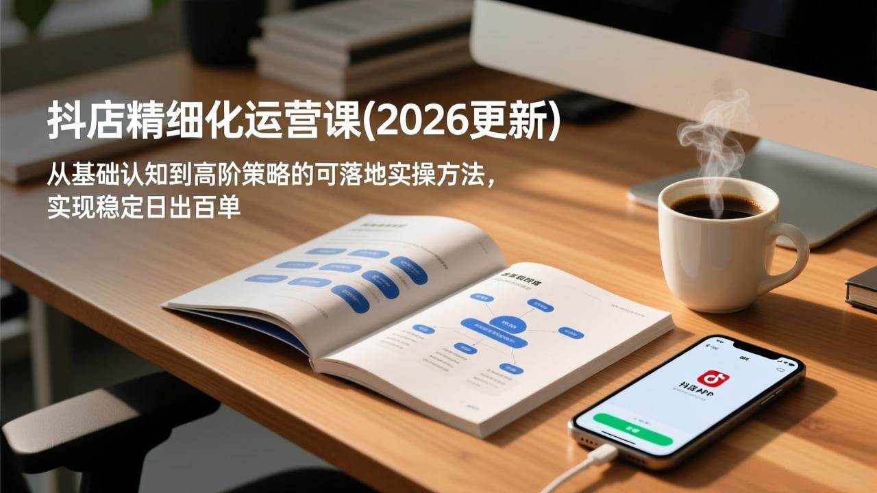 （18842期）抖店精细化运营课(更新6月)，从基础认知到高阶策略的可落地实操方法，实现稳定日出百单 - 佳梦网创 - 网创副业项目资源站-佳梦网创 - 网创副业项目资源站