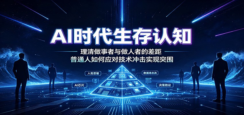 AI时代生存认知：理清做事者与做人者的差距，普通人如何应对技术冲击实现突围 - 佳梦网创 - 网创副业项目资源站-佳梦网创 - 网创副业项目资源站