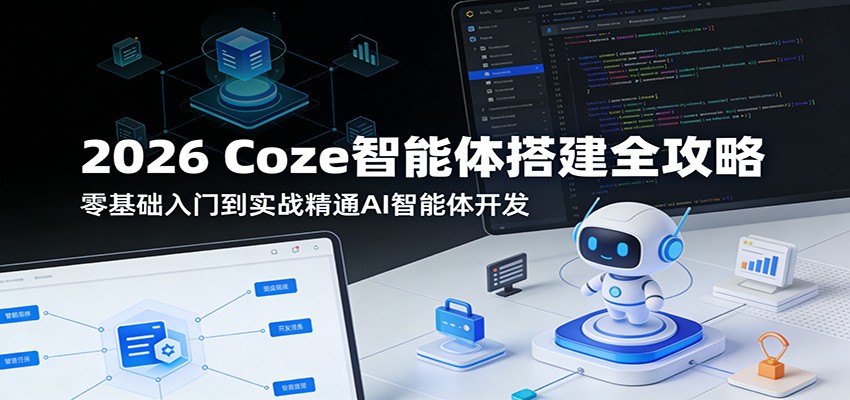 2026 Coze智能体搭建全攻略：零基础入门到实战精通AI智能体开发 - 佳梦网创 - 网创副业项目资源站-佳梦网创 - 网创副业项目资源站