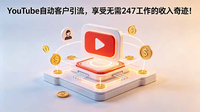 YouTube 自动客户引流，享受无需 247 工作的收入奇迹！【原创双语字幕】-佳梦网创 - 网创副业项目资源站