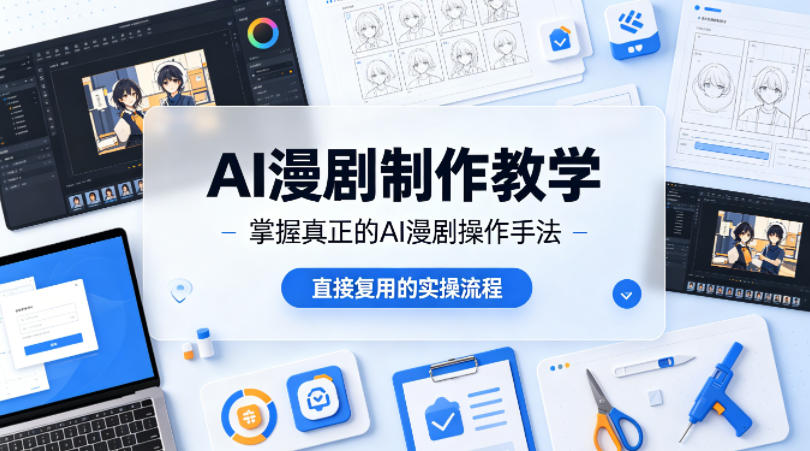 AI漫剧制作教学，带你掌握真正的AI漫剧操作手法，直接复用的实操流程 - 佳梦网创 - 网创副业项目资源站-佳梦网创 - 网创副业项目资源站