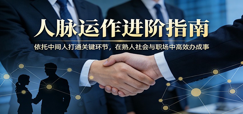 付费文章：人脉运作进阶指南，依托中间人打通关键环节，在熟人社会与职场中高效办成事 - 佳梦网创 - 网创副业项目资源站-佳梦网创 - 网创副业项目资源站