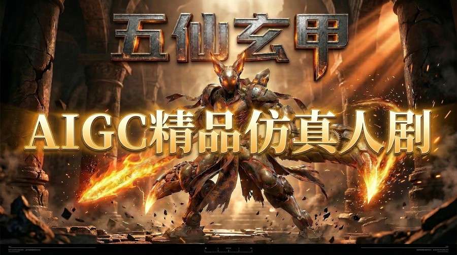 AIGC精品仿真人短剧教学，以五仙玄甲风为例展示保姆级实操教学 - 佳梦网创 - 网创副业项目资源站-佳梦网创 - 网创副业项目资源站