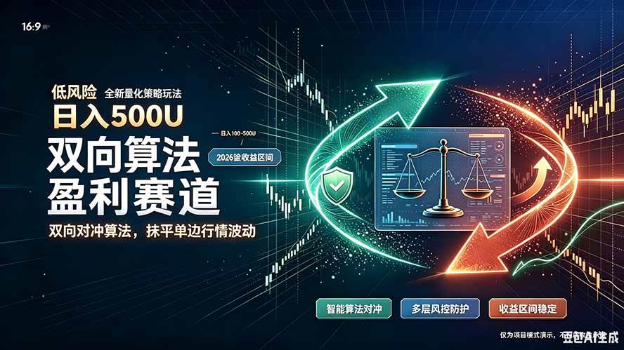 （20043期）算法对冲/EA量化，日入500刀，躺着赚钱！你把它当做“自动提款机”，它把你就爆了-佳梦网创 - 网创副业项目资源站