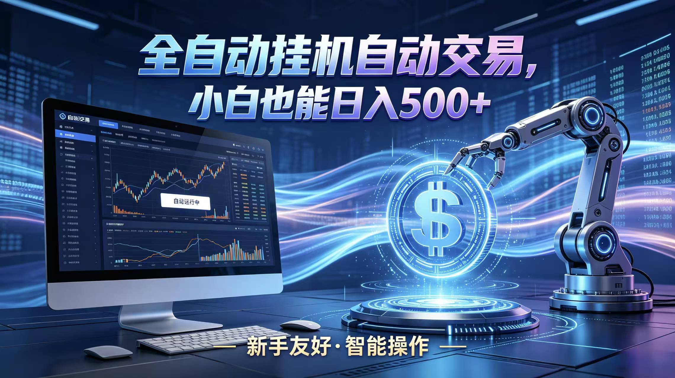 全新智能化交易助手，傻瓜式操作，小白也能快速上手，轻松实现日入500+ - 佳梦网创 - 网创副业项目资源站-佳梦网创 - 网创副业项目资源站