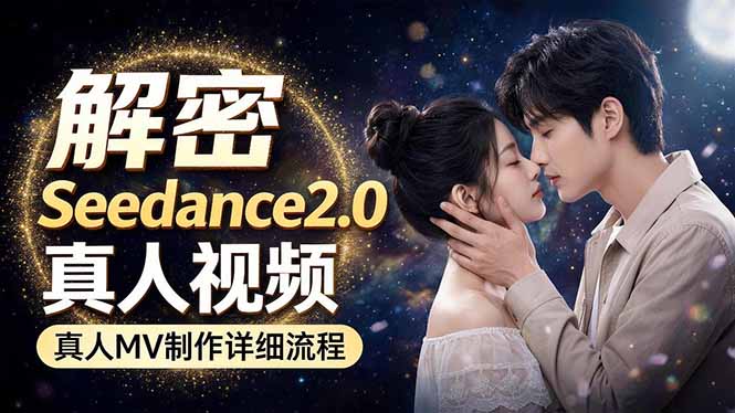 Seedance 2.0电影级真人 MV全流程拆解:提示词、运镜、粒子特效,手把手实操-佳梦网创 - 网创副业项目资源站